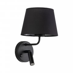 Kinkiet z reflektorkiem i włącznikiem MAJA BLACK 11392 TK Lighting