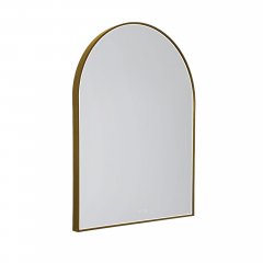 Lustro podświetlane LED 26W złote IP44 MIRROR PÓŁOKRĄG W0386 MaxLight