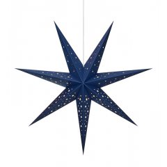 Ozdoba wisząca świetlna Gwiazda 75cm ciemny niebieski SOLVALLA 704468 Markslojd
