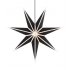 Ozdoba wisząca świetlna Gwiazda 75cm czarny/biały ADELE 704871 Markslojd