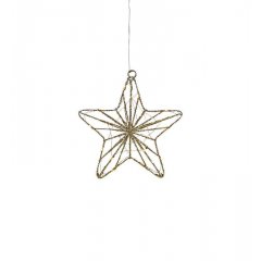 Ozdoba wisząca świetlna LED 0,6W Gwiazda 24cm złoty ELISE 703903 Markslojd